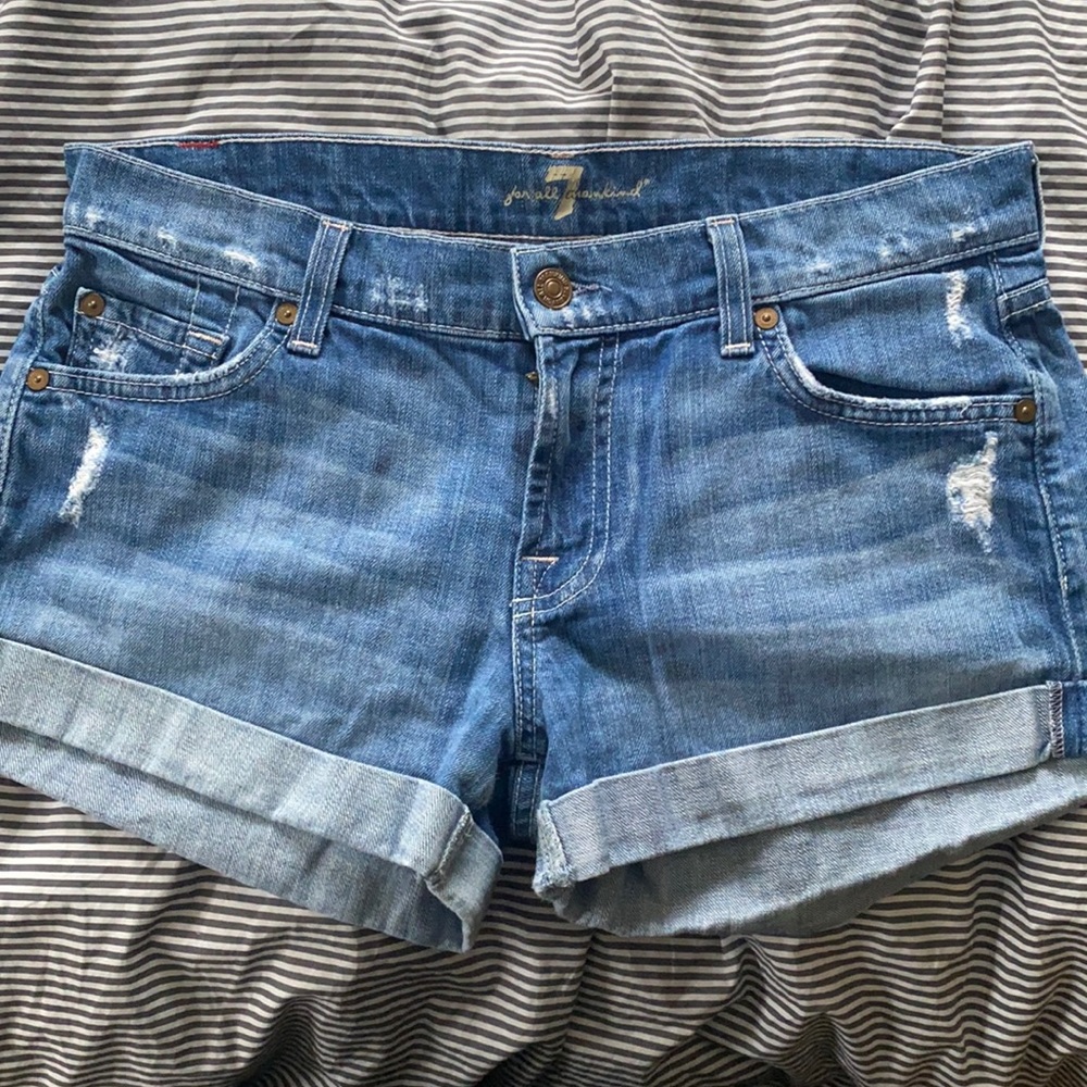 7 For all mankind Jean shorts